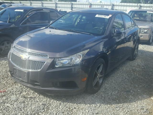 1G1PF5S96B7112486 - 2011 CHEVROLET CRUZE LT CHARCOAL photo 2