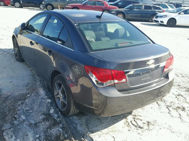 1G1PF5S96B7112486 - 2011 CHEVROLET CRUZE LT CHARCOAL photo 3