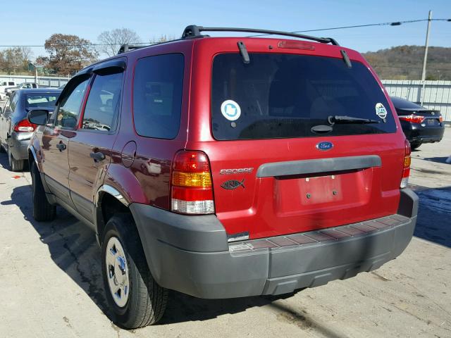 1FMYU02Z45KB84501 - 2005 FORD ESCAPE BURGUNDY photo 3