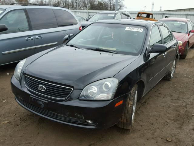 KNAGE124085230977 - 2008 KIA OPTIMA LX BLACK photo 2