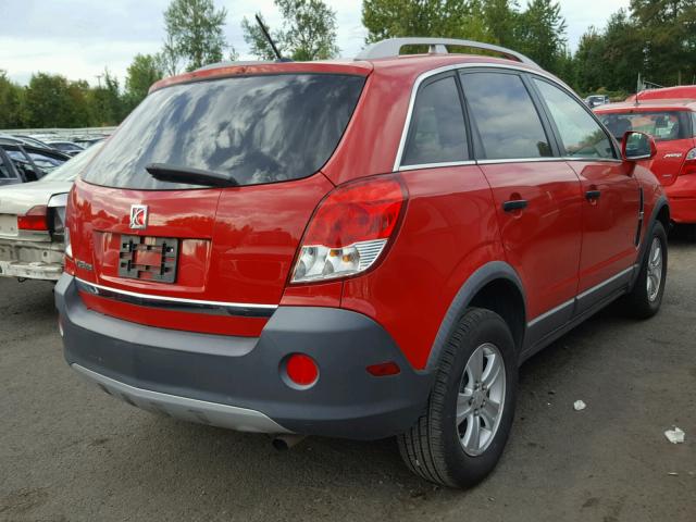 3GSCL33P19S539753 - 2009 SATURN VUE XE RED photo 4