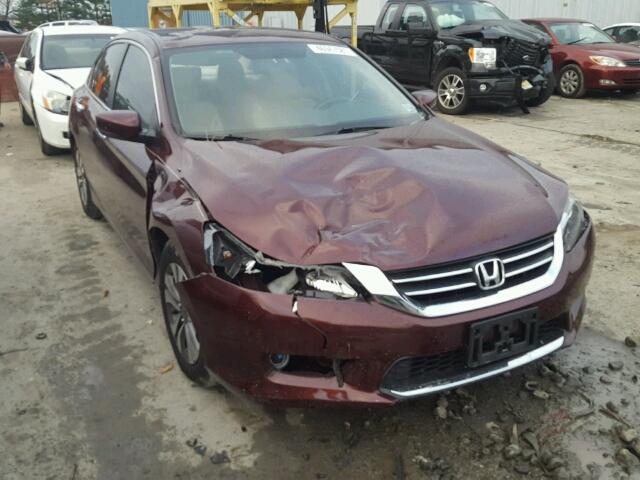 1HGCR2F36DA196043 - 2013 HONDA ACCORD LX BURGUNDY photo 1