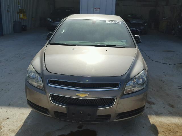 1G1ZA5EU8BF308491 - 2011 CHEVROLET MALIBU LS BROWN photo 9