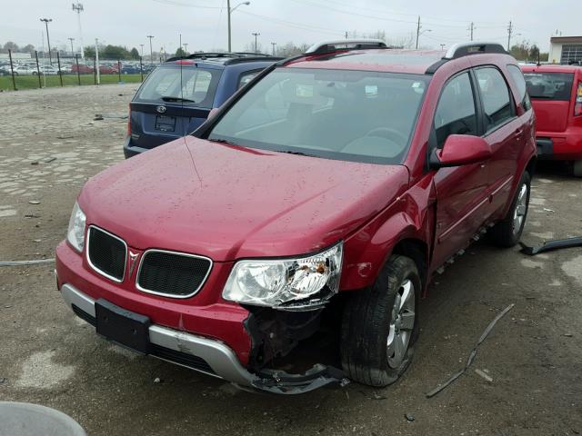 2CKDL63F066090772 - 2006 PONTIAC TORRENT RED photo 2