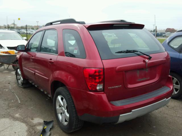 2CKDL63F066090772 - 2006 PONTIAC TORRENT RED photo 3