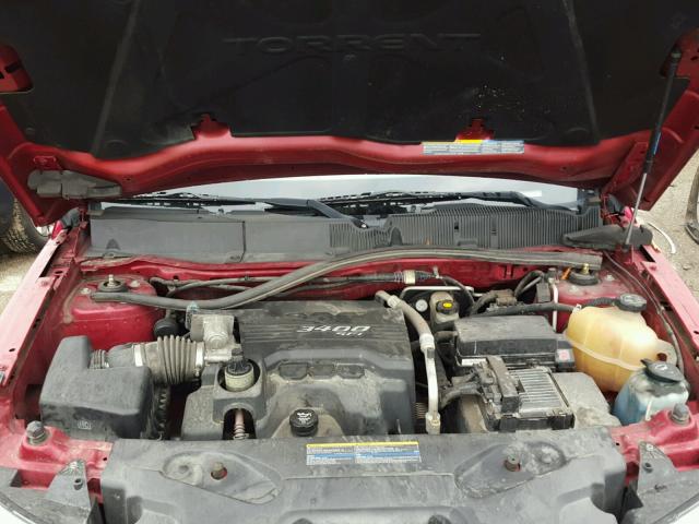 2CKDL63F066090772 - 2006 PONTIAC TORRENT RED photo 7