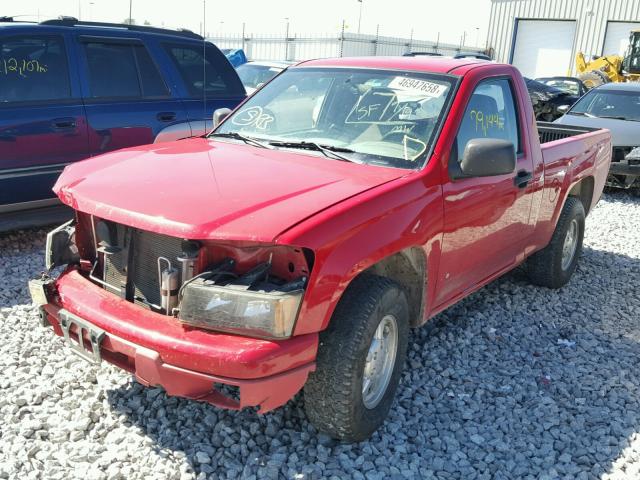 1GCCS249188211605 - 2008 CHEVROLET COLORADO L RED photo 2