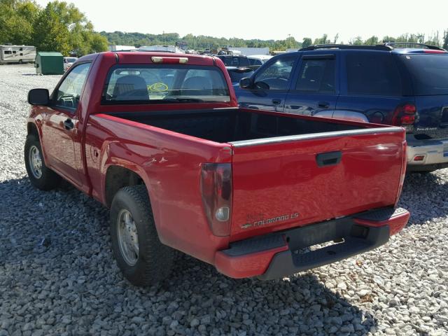 1GCCS249188211605 - 2008 CHEVROLET COLORADO L RED photo 3