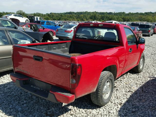 1GCCS249188211605 - 2008 CHEVROLET COLORADO L RED photo 4