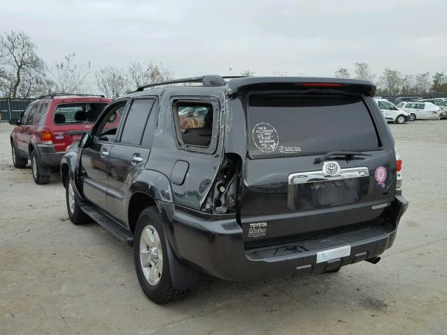 JTEZU14R678071429 - 2007 TOYOTA 4RUNNER SR BLACK photo 3