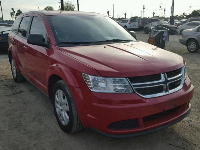 3C4PDCAB2ET307975 - 2014 DODGE JOURNEY SE RED photo 1