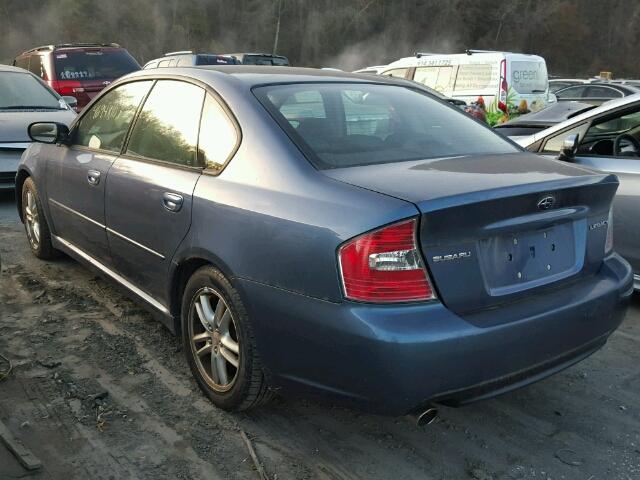 4S3BL626157215275 - 2005 SUBARU LEGACY 2.5 BLUE photo 3