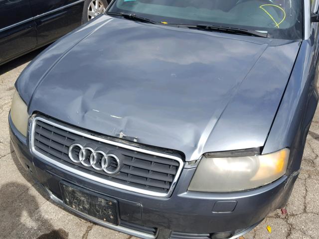 WAUDT48H64K019900 - 2004 AUDI A4 QUATTRO GRAY photo 9