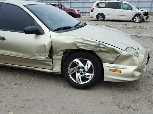 3G2JB52482S157755 - 2002 PONTIAC SUNFIRE SE GOLD photo 9