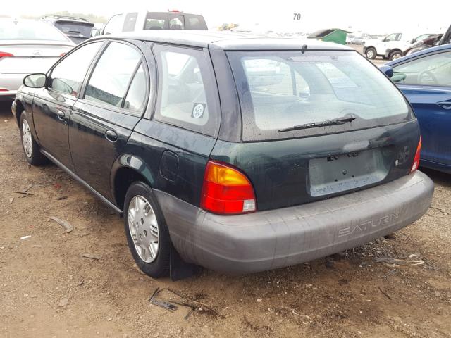 1G8ZH8287VZ288100 - 1997 SATURN SW1 GREEN photo 3