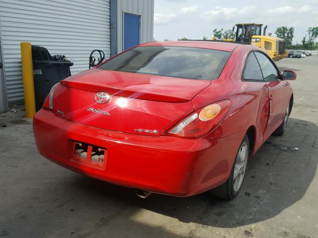 4T1CA38P14U008809 - 2004 TOYOTA CAMRY SOLA RED photo 4