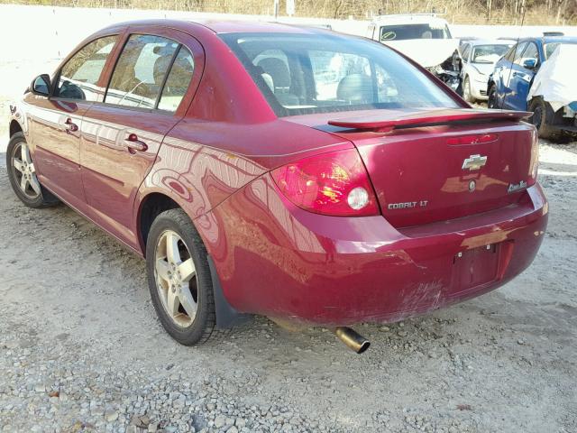 1G1AL55F777102489 - 2007 CHEVROLET COBALT RED photo 3