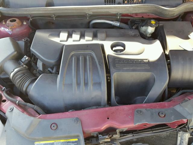 1G1AL55F777102489 - 2007 CHEVROLET COBALT RED photo 7