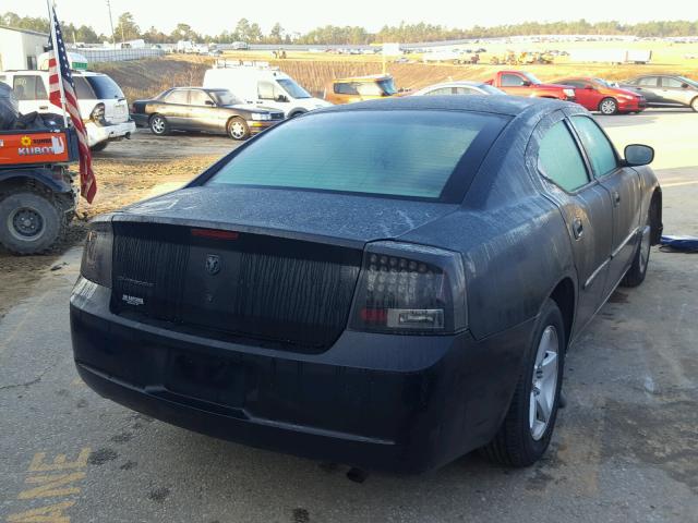 2B3KA43R47H699471 - 2007 DODGE CHARGER SE BLACK photo 4