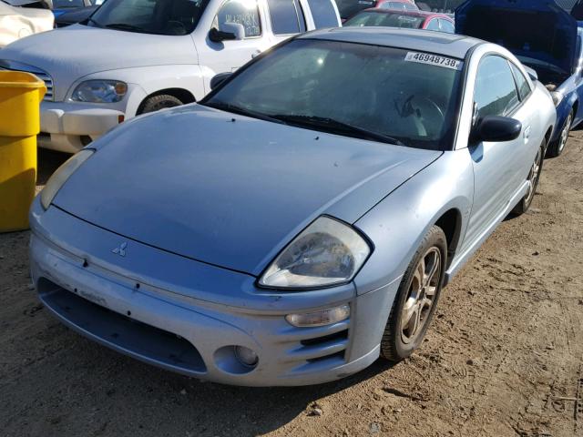 4A3AC74HX3E056648 - 2003 MITSUBISHI ECLIPSE GT BLUE photo 2