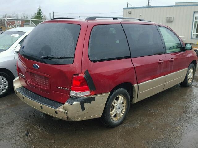 2FMDA58255BA51271 - 2005 FORD FREESTAR L BURGUNDY photo 4