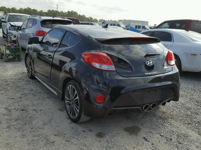 KMHTC6AE0GU296332 - 2016 HYUNDAI VELOSTER T BLACK photo 3