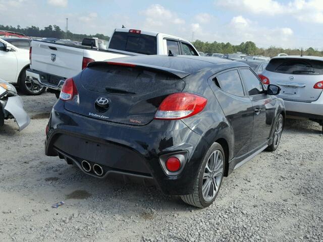 KMHTC6AE0GU296332 - 2016 HYUNDAI VELOSTER T BLACK photo 4