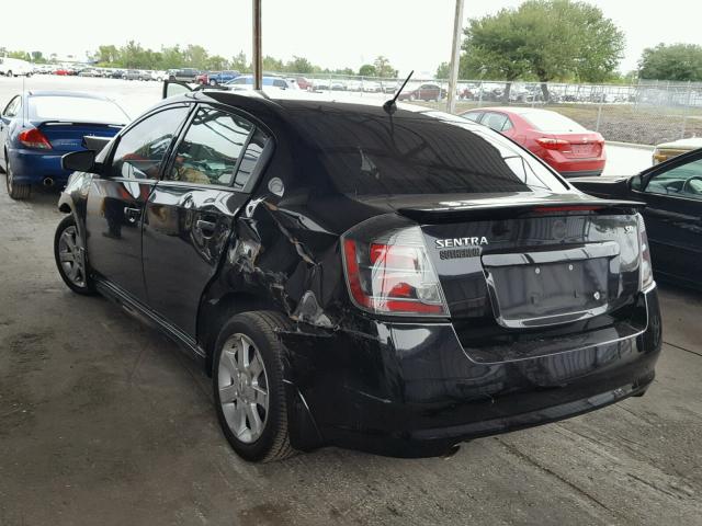 3N1AB6AP8CL664764 - 2012 NISSAN SENTRA 2.0 BLACK photo 3