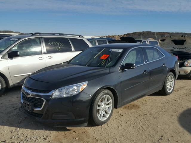 1G11C5SLXFF137347 - 2015 CHEVROLET MALIBU 1LT BLACK photo 2