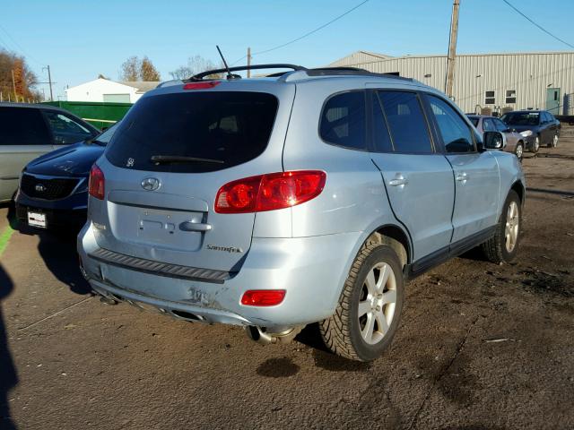 5NMSH13E97H080293 - 2007 HYUNDAI SANTA FE S SILVER photo 4