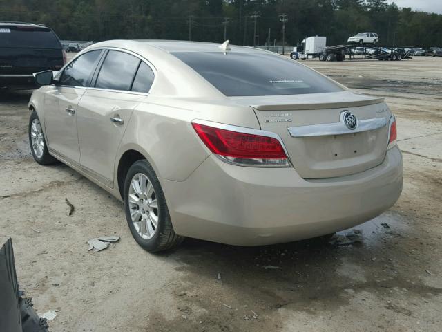 1G4GB5ER5CF175497 - 2012 BUICK LACROSSE C CREAM photo 3
