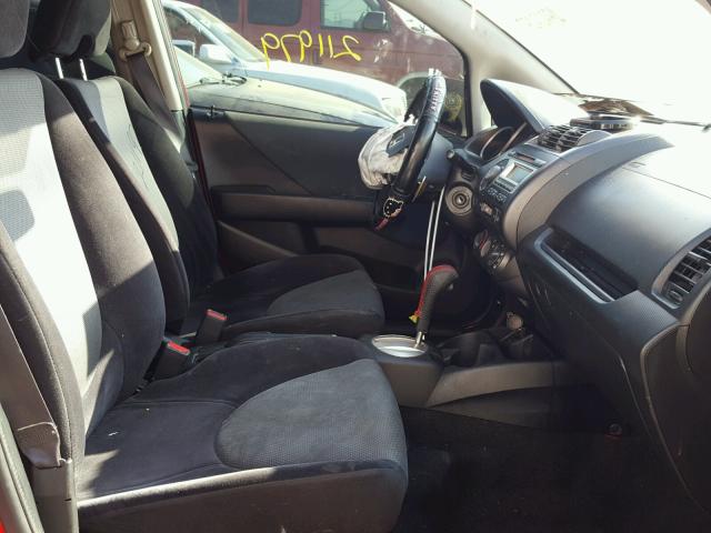 JHMGD38657S018830 - 2007 HONDA FIT S წითელი ფოტო 5
