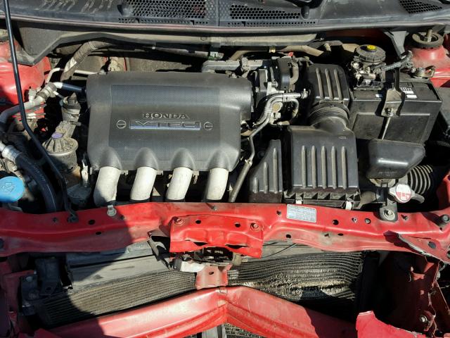 JHMGD38657S018830 - 2007 HONDA FIT S წითელი ფოტო 7