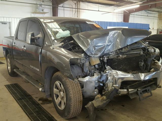 1N6AA07B47N228697 - 2007 NISSAN TITAN XE GRAY photo 1