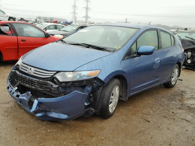 JHMZE2H51AS011601 - 2010 HONDA INSIGHT LX BLUE photo 2