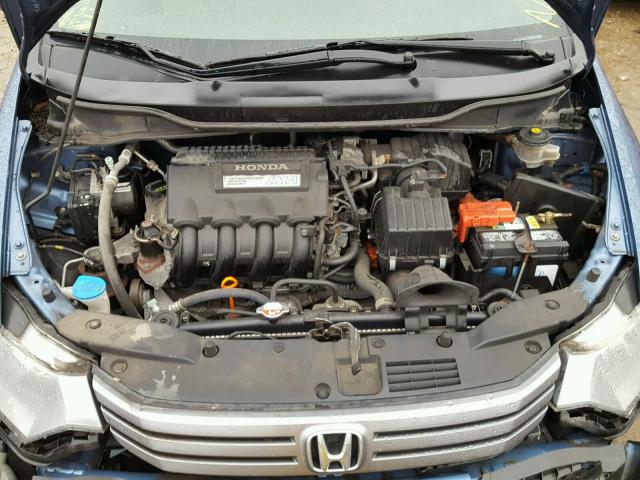 JHMZE2H51AS011601 - 2010 HONDA INSIGHT LX BLUE photo 7