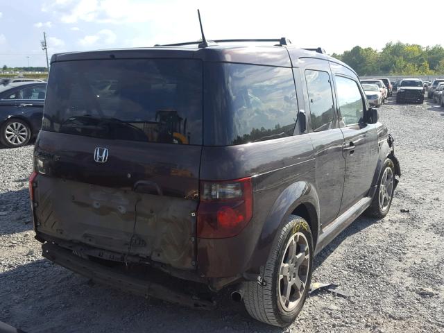 5J6YH18998L010535 - 2008 HONDA ELEMENT PURPLE photo 4