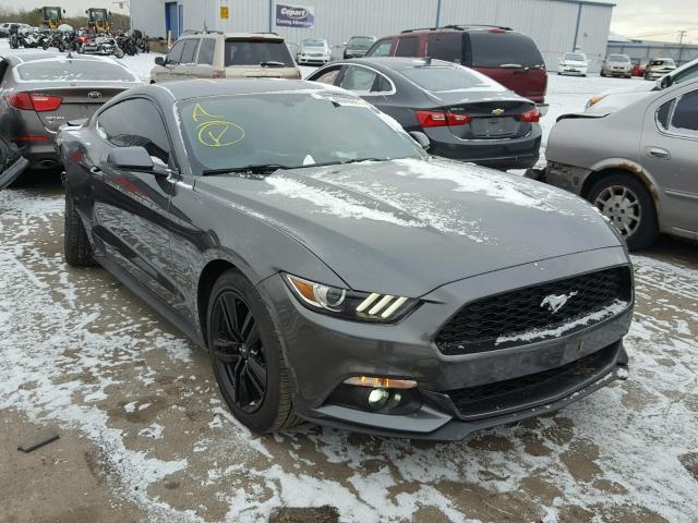 1FA6P8TH9F5362044 - 2015 FORD MUSTANG GRAY photo 1