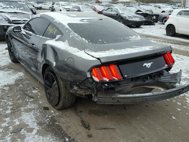 1FA6P8TH9F5362044 - 2015 FORD MUSTANG GRAY photo 3