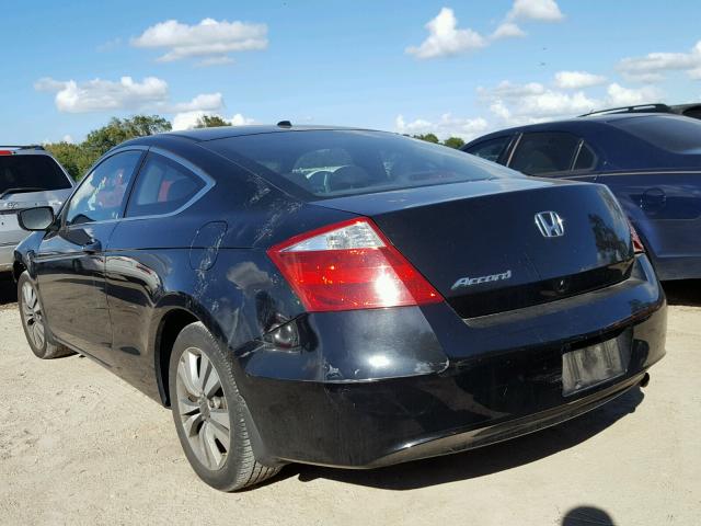 1HGCS12859A002481 - 2009 HONDA ACCORD EXL BLACK photo 3