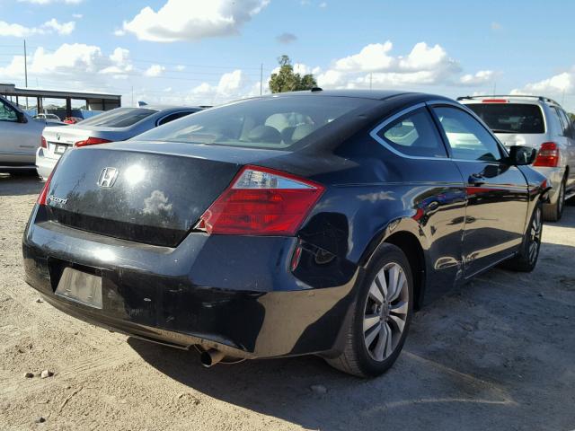 1HGCS12859A002481 - 2009 HONDA ACCORD EXL BLACK photo 4