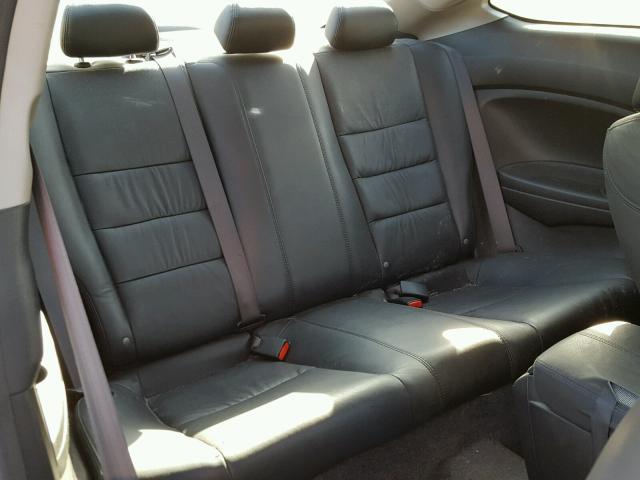 1HGCS12859A002481 - 2009 HONDA ACCORD EXL BLACK photo 6