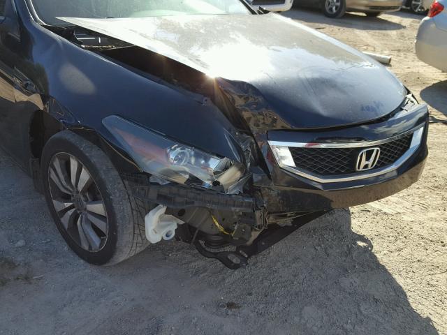 1HGCS12859A002481 - 2009 HONDA ACCORD EXL BLACK photo 9