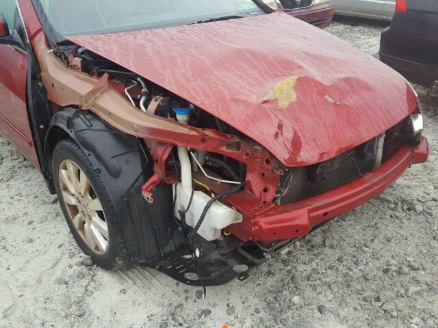 1HGCM66817A049277 - 2007 HONDA ACCORD EX RED photo 9