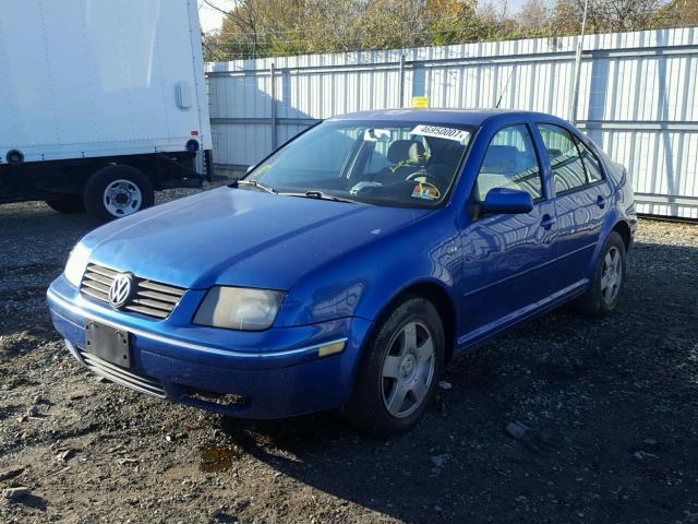 3VWSK69M02M031189 - 2002 VOLKSWAGEN JETTA GLS BLUE photo 2