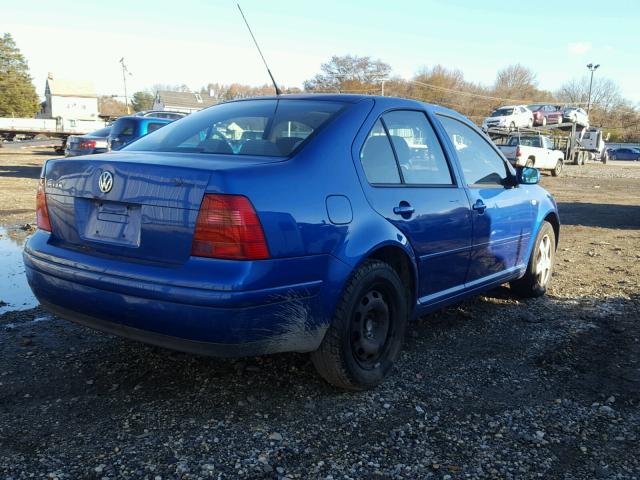 3VWSK69M02M031189 - 2002 VOLKSWAGEN JETTA GLS BLUE photo 4