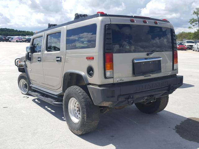 5GRGN23U13H139052 - 2003 HUMMER H2 SILVER photo 3