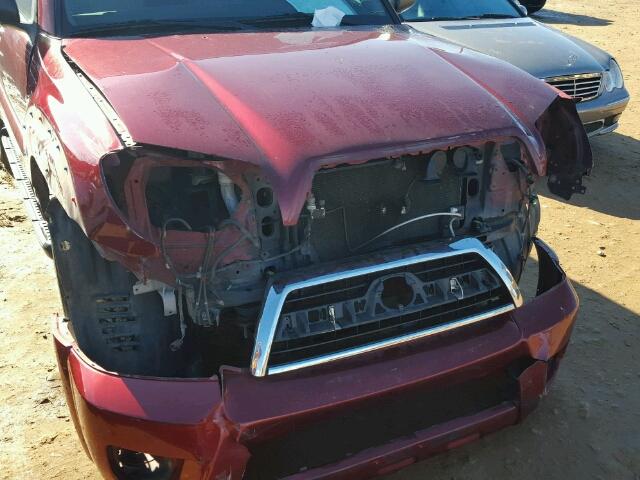 JTEBU14R08K009966 - 2008 TOYOTA 4RUNNER MAROON photo 9