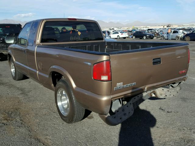 1GTCS19WX28179270 - 2002 GMC SONOMA BROWN photo 3