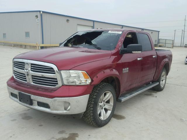 1C6RR7LT6ES437242 - 2014 RAM 1500 SLT MAROON photo 2